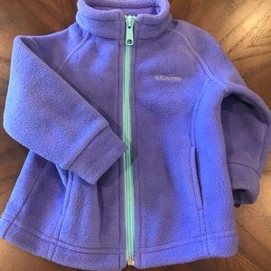 Girls Columbia fleece jacket. Fall jacket